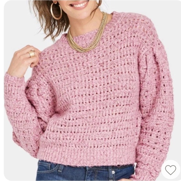 Crochet Pullover Sweater NWT - Picture 1 of 5
